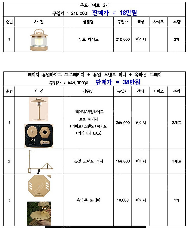 카고컨테이너 테이블, 악세사리, 조명, 체어, 백, 스핀프로 등등--4